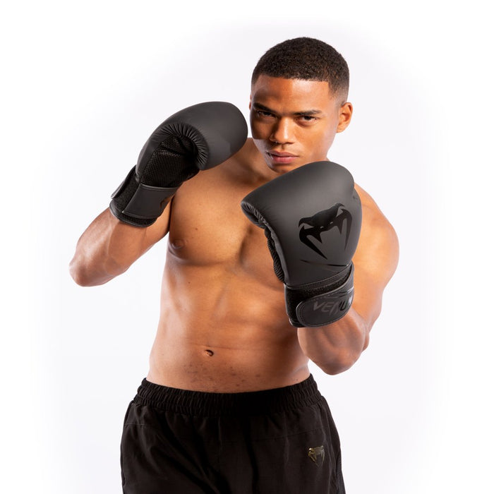 Classic Boxing Gloves - Unisex - Black - 12 Oz
