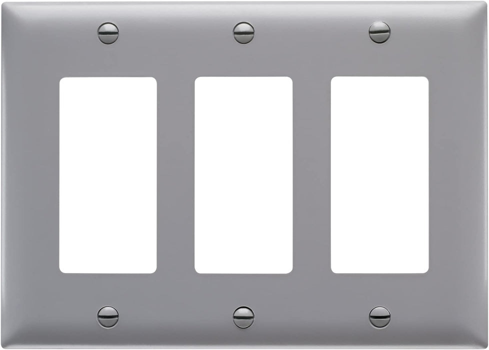 Legrand - Pass & Seymour TP263BK Pass & Seymour Tp263-Bk 3G Decor, 3-Gang, Black
