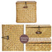 Straw Woven Tissue Box Cover, Vintage Wicker Tissue Box Cover Square, Home Toilet Paper Holder, or Napkin Dispenser