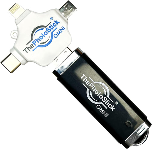 ® Omni 128GB - Secure Photo & Video Backup and Transfer | USB & Multiport Connection | Integrated Software | Portable Memory | External Storage | File save & Transfer