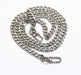 DIY Iron Flat Chain Strap Handbag Chains Purse Chain Straps Shoulder Cross Body Replacement Straps with Metal Buckles (31.5", Silver)
