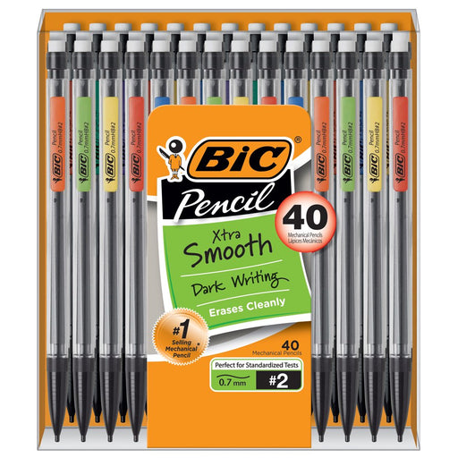 Xtra Smooth No.2 Mechanical Pencil, Medium Point (0.7 Mm), 40 Pack