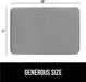 Gorilla Grip Thick Memory Foam Bath Rugs, Soft Absorbent Velvet Bathroom Mats, Durable Dots on Underside, Machine Washable Bathmat, Carpet Rug Room Decor for Shower Floor, 24X17 Mat, Graphite Gray