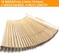 36PCS Bamboo Knitting Needles Set,  Single Pointed Knitting Needles, 9 Inches Length Knitting Crochet Supplies for Beginners Handmade (18 Sizes from 2.0Mm-10.0Mm)
