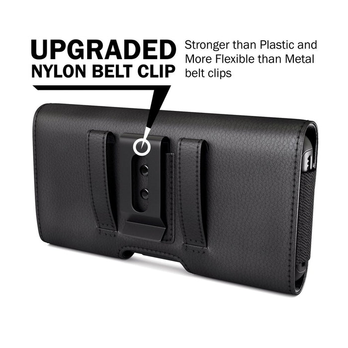 Bomea Holster for Iphone 11 Pro Max/ Xs Max Iphone 8 plus / 7 plus / 6S plus / 6 Plus, Premium Cell Phone Belt Case with Belt Clip Pouch Sleeve Belt Holder Cover for Large Iphone (Fits Phones with Cases On)