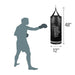 Classic Boxing Punching Bag - 70 Lbs - Black/White - Heavy Bag Kit