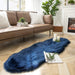 Ashler Faux Fur Rug, Fluffy Shaggy Area Rug Ultra Soft 2 X 6 Feet Sheepskin Fur Rug, Navy Blue Fuzzy Rug Machine Washable Shag Rug, Nursery Decor Throw Rugs for Bedroom, Kids Room, Living Room