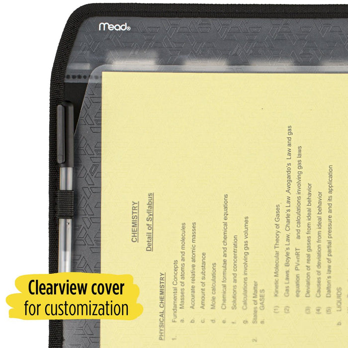Five Star 7-Pocket Expanding File with Reminder Tabs, Black (35294)