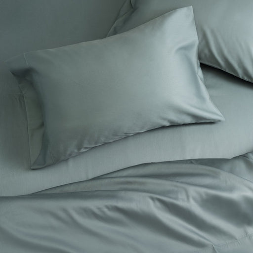 Hotel Style 500 Thread Count Tri-Blend with Lyocell Bed Sheet Set, King, Aqua Slate