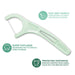 Plackers Micro Mint Dental Flossers, Fresh Mint Flavor, Fold-Out Toothpick, Super Tuffloss, Easy Storage with Sure-Zip Seal, 300 Count