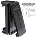 Universal Phone Holster with Swivel Belt Clip and Built-In Kickstand (Black)