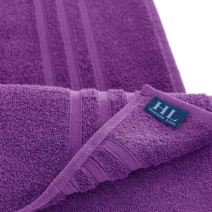 Purple Bath Towels – 4 Pieces Luxurious Turkish Cotton Bath Towels – Quick Dry and Soft Towel Set for Daily Use