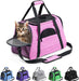 Pet Carrier Airline Approved Pet Carrier Dog Carriers for Small Dogs, Cat Carriers for Medium Cat Small Cat, Small Pet Carrier Small Dog Carrier Airline Approved Cat Travel Carrier-Black,L