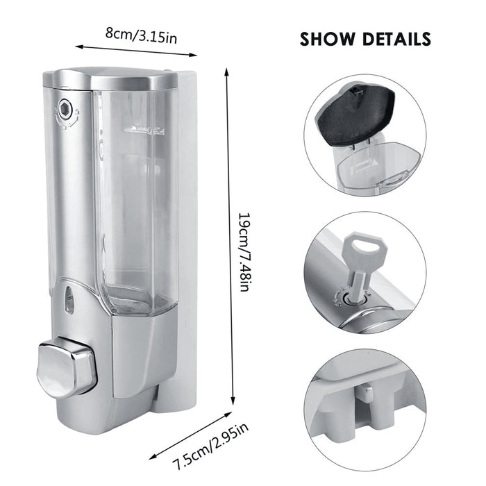 350Ml Soap Dispenser Wall Mounted Soap Dispenser Hand Liquid Soap Dispenser for Kitchen Bathroom