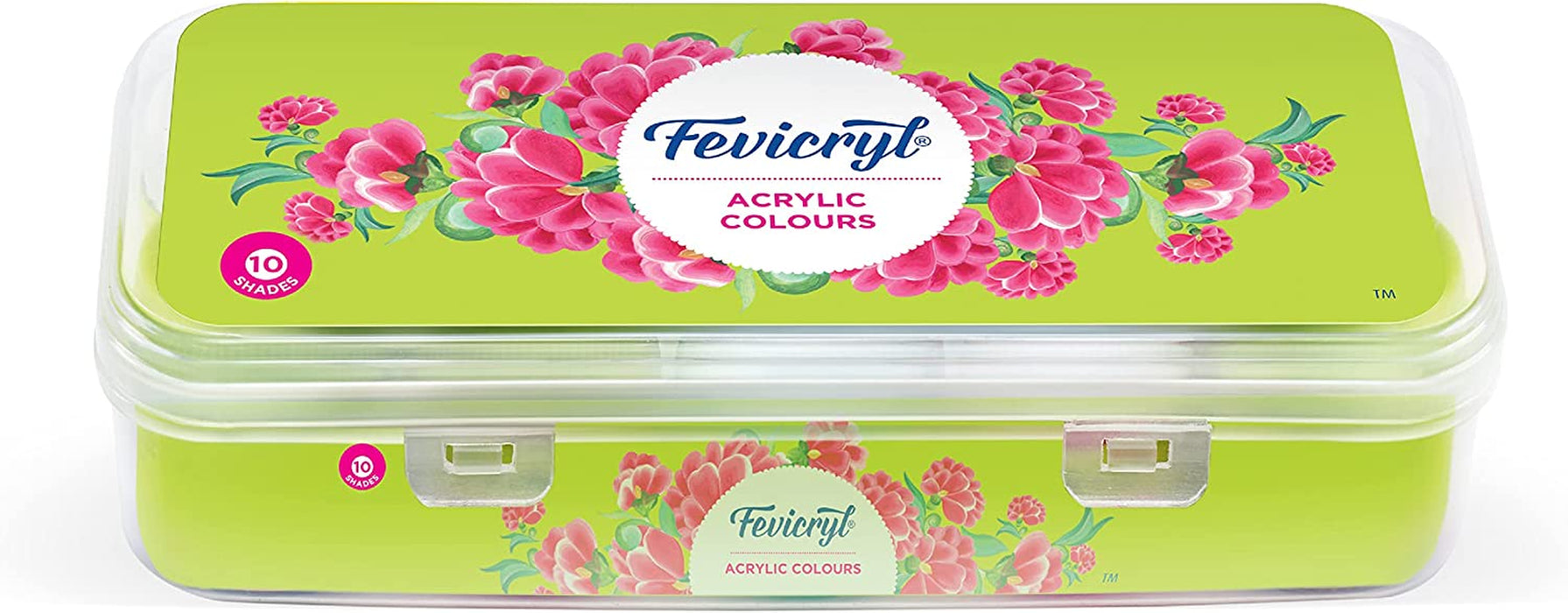 Fevicryl Acrylic Colors, Sunflower Kit, 10 Shades
