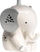 Happy Jungle White/Grey Elephant Nursery Lamp with Shade & Bulb