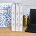 Economy View 3 Ring Binders, 1" round Rings, 4 White Binders (19200)