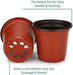 120 Packs 4 Inches Plastic Plant Nursery Pots with 15 Pcs Plant Labels, Seed Starting Pot Flower Plant Container for Succulents, Seedlings, Cuttings, Transplanting