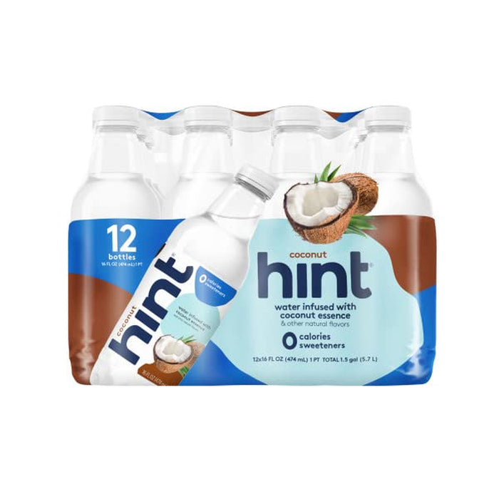 Hint Water Best Sellers Pack (Pack of 12), 16 Ounce Bottles, 3 Bottles Each Of: Watermelon, Blackberry, Cherry, and Pineapple, Zero Calories, Zero Sugar and Zero Sweeteners