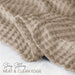Cotton Waffle Blanket 300 GSM (Khaki - 90X108 Inches) Soft Lightweight Breathable Bed Blanket King Size Layering Any Bed for All Season