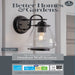 Better Homes & Gardens Outdoor Wall Sconce Black, 1 A19 Bulb Included