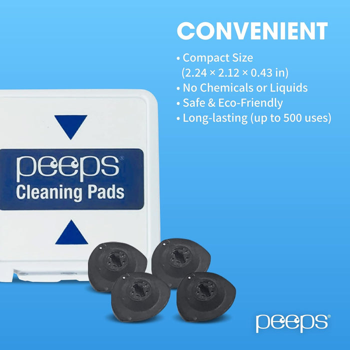 Carbonklean Replacement Pads - for Eyeglasses, Reading Glasses, and More - Lens Cleaner with Carbon Microfiber Tech - 2 Count