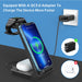 Fast Wireless Charger Station, 23W Qi Certified Wireless Charging Stand for Iphone 14/13/13 Pro/ 12/12 Pro/11/Xs Max/Xr/X/Galaxy S21 S20 S10, Airpods 3/2/Pro, Iwatch Series