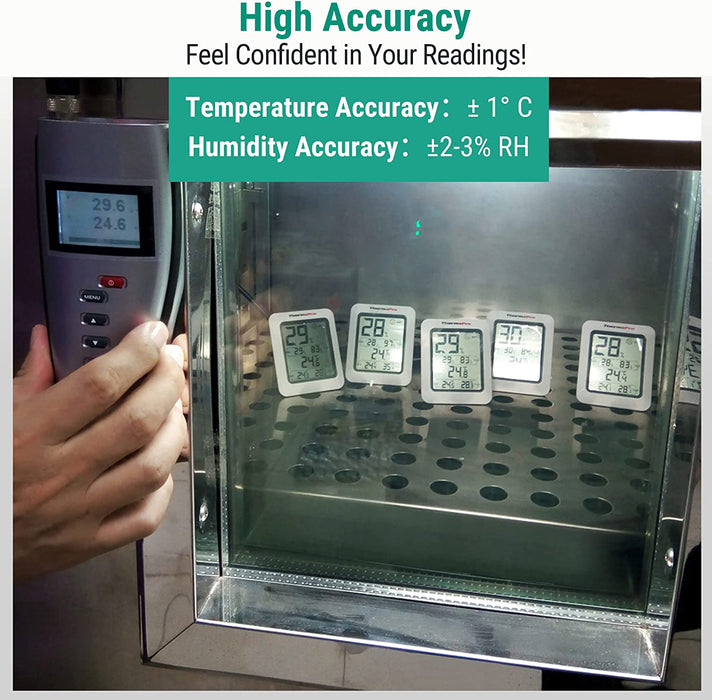 TP50 Digital Hygrometer Indoor Thermometer Room Thermometer and Humidity Gauge with Temperature Monitor