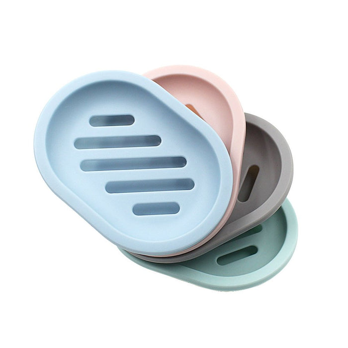 2-Pack Soap Dish with Drain, Soap Holder, Soap Saver, Easy Cleaning, Dry, Stop Mushy Soap (Blue)