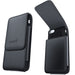 Iphone 6 Holster 6S 7 8 Cell Phone Pouch Belt Case with Clip Holster Cover Holder Carrying Sleeve with Swivel Clip for Apple Iphone 6/6S/7/8(Fits Phone with Other Case On) - Vertical Black