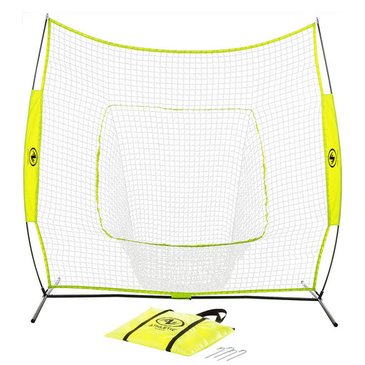 Athletic Works 7 Ft. X7 Ft. Hit Pitch Training Net for Baseball and Softball, Baseball Protective Screens
