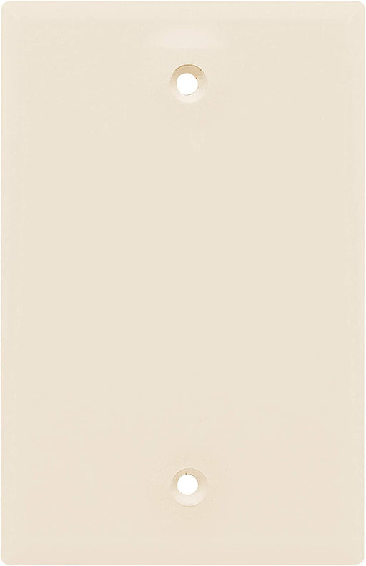 Power Gear Single Blank Oversized Wall Plate, Light Switch Cover, Outlet Covers, 1 Gang, Screws Included, UL Listed, Ivory, 44774