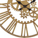 32" Gold Metal Gear Wall Clock
