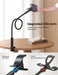 Gooseneck Phone Holder Bed - [Newest Nylon Braided] Flexible Arm, Overall Length 38Inch, 360 Adjustable Clamp Clip, Overhead Cell Phone Mount Stand for Bed, Desk, 4-7” Cellphone