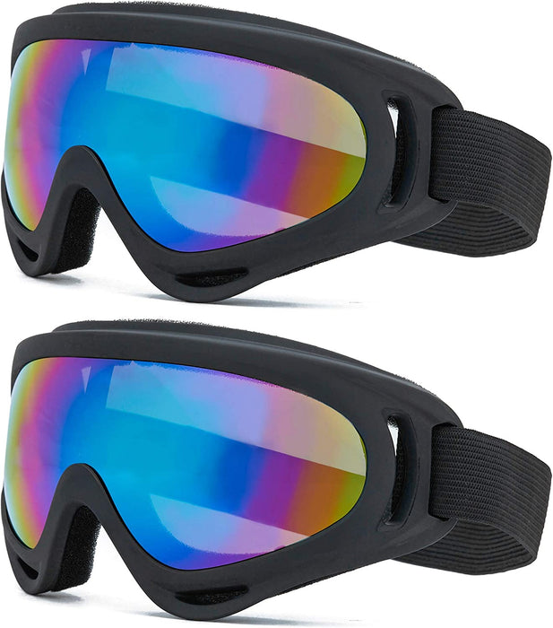 2 Pack Ski Goggles Snowboard Goggles for Men Women & Youth, Snow Goggle