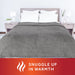 Sunbeam Heated Electric Blanket, Bedding, Queen, Microplush, Ultimate Grey