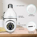 Security Wireless Camera Wifi 1080P Smart for Home Surveillance Screw into the E27 Socket Spotlight Alarm Color Night Vision Two-Way Talk Motion Alarm PTZ 360 Degree(2Packs with 64 SD Cards