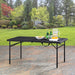 Mainstays 4' Fold-In-Half Adjustable Table, Rich Black