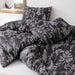Comforter Set Queen Comforter Set,3 PCS Floral Comforter Set Bedding Sets Queen with Comforter Black Comforter Set Soft Microfiber Bedding Set with 2 Pillow Cases