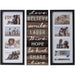 Mainstays Collage Picture Frames with Sentiment Plaque in Black (2 Frames and a Sentiment Wall Decor)
