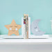 Cribmate Wooden Bookends for Kids Moon & Star Thematic Bookends for Kids Nursery Room Decor