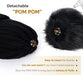 FURTALK Womens Winter Knitted Beanie Hat with Faux Fur Pom Warm Knit Skull Cap Beanie for Women…