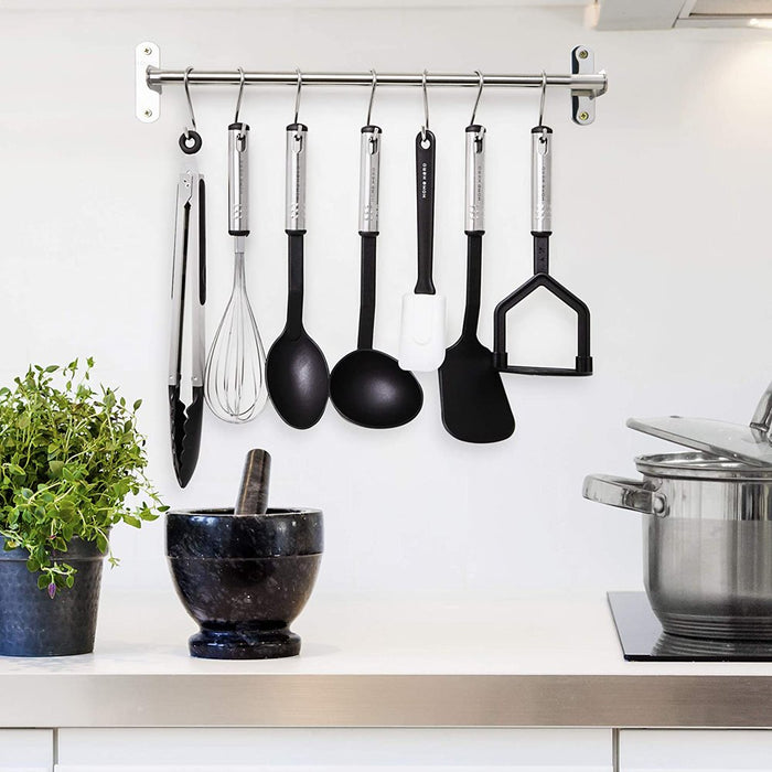 Kitchen Utensil Set - 25 Nylon Cooking Utensils - Kitchen Gadgets Cookware Set - Apartment Essential Kitchen Tool Set