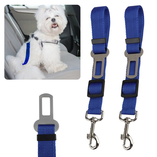 2X Cat Dog Pet Safety Seatbelt Seat Belt Adjustable Harness Lead for Car Vehicle