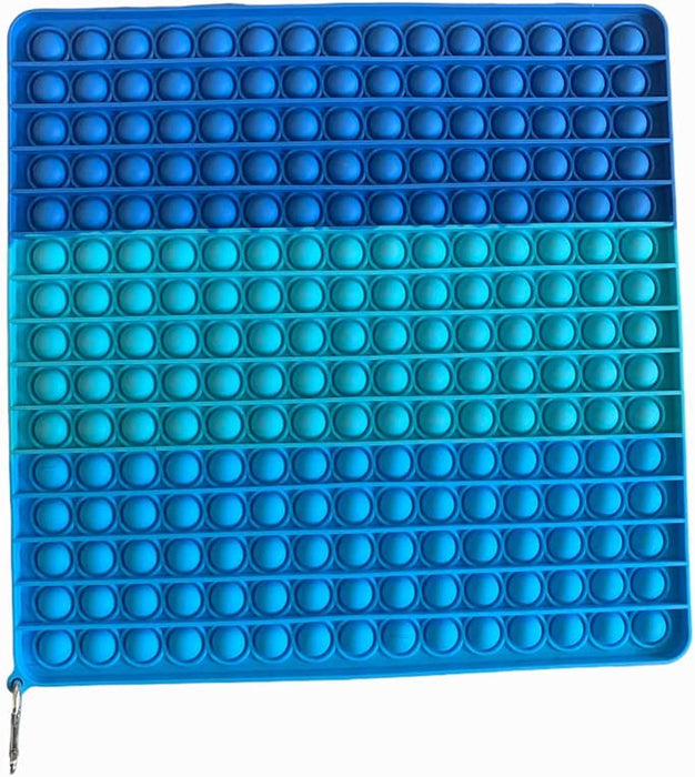 Fidget Pop It Toys 256 Bubble Game Cotton Candy Scent Large Size Neon Rainbow Glow in the Dark Sensory Silicone Anti-Stress Relief Toy for Kids Adults, Special Needs Schools Classroom Gifts Favors