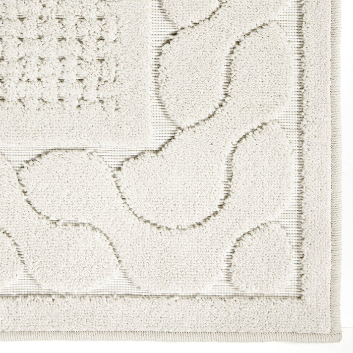 My Texas House Picket Fences, Country/Cottage, Border, Woven Area Rug, 5'2" X 7'6"