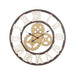 30" Brown Metal Gear Wall Clock