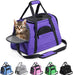 Pet Carrier Airline Approved Pet Carrier Dog Carriers for Small Dogs, Cat Carriers for Medium Cat Small Cat, Small Pet Carrier Small Dog Carrier Airline Approved Cat Travel Carrier-Black,L