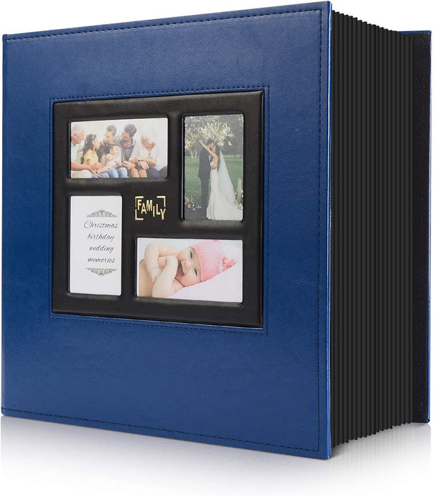 Photo Album 4X6 500 Pockets Photos, Extra Large Capacity Family Wedding Picture Albums Holds 500 Horizontal and Vertical Photos (500Pockets, Teal)
