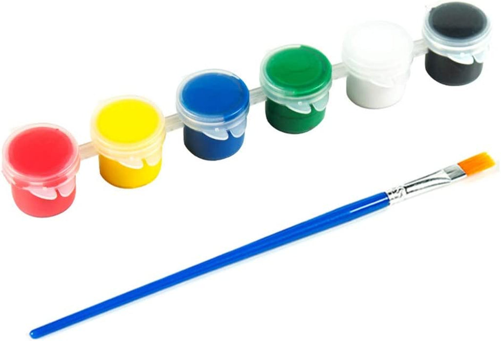 Acrylic Paint Set for Kids,Washable Watercolor Paint Sets,Diy Graffiti Paint,Acrylic Pigment Set with Brushes,Adults Children Handcraft Painting Pigment Set (10 Set-5Ml-12 Colors -F)